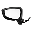 Driver and Passenger Side Mirror, Power Adjust, Heated, Manual Folding, Paintable, In-housing Signal Light, No Memory, No Puddle Light, No Auto-Dim, With Blind Spot Detection in Glass