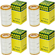 SET-MANHU7185X-4 Oil Filter - Cartridge, Direct Fit, Set of 4