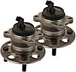 SET-MC512655-2 Rear, Driver and Passenger Side Wheel Hub, 5 Lugs, 1.6L, 4Cyl