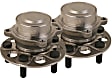 SET-MC512656-2 Rear, Driver and Passenger Side Wheel Hub, 5 Lugs, With Bearing