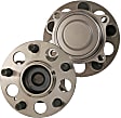 SET-MC512656-2 Rear, Driver and Passenger Side Wheel Hub, 5 Lugs, With Bearing