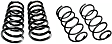 SET-MC80555 Front and Rear Coil Springs, Set of 2