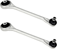 SET-MECMS101049-2 Front, Driver and Passenger Side, Upper, Frontward Control Arm, With ball joint(s), Supreme Series