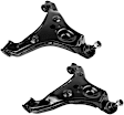 SET-MECMS101350 Front, Driver and Passenger Side, Lower Control Arm, With ball joint(s), Supreme Series