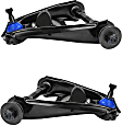SET-MECMS501235 Front, Driver and Passenger Side, Upper Control Arm, Supreme Series