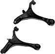 SET-MECMS601211 Front, Driver and Passenger Side, Lower Control Arm, Without ball joint(s), Steel, Supreme Series