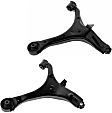 SET-MECMS601211 Front, Driver and Passenger Side, Lower Control Arm, Without ball joint(s), Steel, Supreme Series