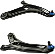 SET-MECMS901108 Front, Driver and Passenger Side, Lower Control Arm, With ball joint(s), Supreme Series