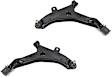 SET-MEGS9881 Front, Driver and Passenger Side, Lower Control Arm
