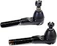 SET-MEMES3098RL-F Front, Driver and Passenger Side, Inner and Outer Tie Rod End, 4WD, Supreme Series