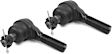 SET-MEMES3156RL-F Front, Driver and Passenger Side, Inner and Outer Tie Rod End, Supreme Series