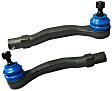 SET-MEMES3331R Front, Driver and Passenger Side, Outer Tie Rod End