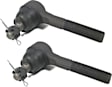 SET-MEMES3386RL-2 Front, Driver and Passenger Side, Outer Tie Rod End, Supreme Series