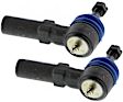 SET-MEMES3452-F Front, Driver and Passenger Side, Outer Tie Rod End, Supreme Series