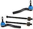 SET-MEMES3586 Front, Driver and Passenger Side, Outer Tie Rod End, Supreme Series