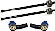 SET-MEMES800304 Front, Driver and Passenger Side, Inner and Outer Tie Rod End, Supreme Series