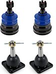 SET-MEMK6462-F Front, Driver and Passenger Side, Upper and Lower Ball Joint Supreme Series