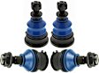 SET-MEMK7465-F Front, Driver and Passenger Side, Upper and Lower Ball Joint Supreme Series