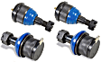 SET-MEMK7467 Front, Driver and Passenger Side, Upper and Lower Ball Joint Supreme Series
