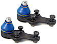 SET-MEMK80067-2 Front, Driver and Passenger Side, Lower Ball Joint Supreme Series