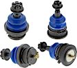 SET-MEMK8695T-F Front, Driver and Passenger Side, Upper and Lower Ball Joint Supreme Series