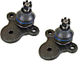 SET-MEMK9026-2 Front, Driver and Passenger Side, Upper Ball Joint Supreme Series