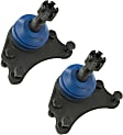 SET-MEMK9343-2 Front, Driver and Passenger Side, Upper Ball Joint Supreme Series