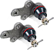 SET-MEMK9379-2 Front, Driver and Passenger Side, Lower Ball Joint Supreme Series
