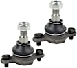 SET-MEMK9914-2 Front, Driver and Passenger Side, Lower Ball Joint Supreme Series