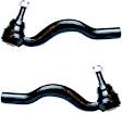 SET-MEMS25621 Front, Driver and Passenger Side, Outer Tie Rod End, Supreme Series