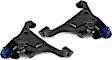 SET-MEMS30124-F Front, Driver and Passenger Side, Lower Control Arm, Supreme Series