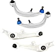 SET-MEMS30165-F Front, Driver and Passenger Side, Lower, Rearward Control Arm, Coupe, Supreme Series