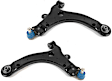 SET-MEMS50130 Front, Driver and Passenger Side, Lower Control Arm, Supreme Series