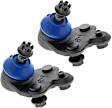 SET-MEMS50520-2 Front, Driver and Passenger Side, Lower Ball Joint Supreme Series