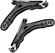 SET-MEMS70118 Front, Driver and Passenger Side, Lower Control Arm, With ball joint(s), Supreme Series