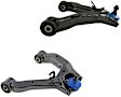 SET-MEMS80155 Front, Driver and Passenger Side, Upper Control Arm, Supreme Series