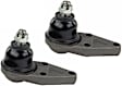 SET-MEMS80502-2 Rear, Driver and Passenger Side, Upper Ball Joint Supreme Series