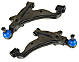 SET-MEMS861042 Front, Driver and Passenger Side, Lower Control Arm, Supreme Series