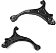 SET-MEMS90152 Front, Driver and Passenger Side, Lower Control Arm, Supreme Series
