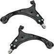 SET-MEMS90162 Front, Driver and Passenger Side, Lower Control Arm, Without ball joint(s), Supreme Series