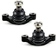 SET-MEMS90509-2 Front, Driver and Passenger Side, Lower Ball Joint Supreme Series