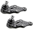 SET-MEMS90520-2 Front, Driver and Passenger Side, Lower Ball Joint Supreme Series