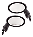 Driver and Passenger Side Mirror, Power Adjust, Heated, Manual Folding, Paintable, No Signal Light, No Memory, No Puddle Light, No Auto-Dimming, No Blind Spot Feature