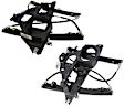 SET-MIWLR9 Front, Driver and Passenger Side Motorcraft OE Replacement Power Window Regulator, Without Motor