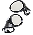 Driver and Passenger Side Mirror, Power Adjust, Heated, Manual Folding, Paintable, No Signal Light, No Memory, No Puddle Light, No Auto-Dimming, No Blind Spot Feature
