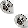 SET-MO512012-2 Rear, Driver and Passenger Side Wheel Hub, 5 Lugs, With Bearing, Problem Solver Series