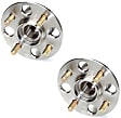 SET-MO512175-2 Rear, Driver and Passenger Side Wheel Hub, 4 Lugs, With Bearing, 1.7L, 4Cyl, Problem Solver Series