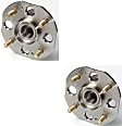 SET-MO512178-2 Rear, Driver and Passenger Side Wheel Hub, 4 Lugs, With Bearing, 2.3L, 4Cyl, Problem Solver Series