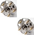 SET-MO512180-2 Rear, Driver and Passenger Side Wheel Hub, 5 Lugs, With Bearing, Problem Solver Series
