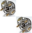 SET-MO512188-2 Rear, Driver and Passenger Side Wheel Hub, 5 Lugs, With Bearing, Problem Solver Series
